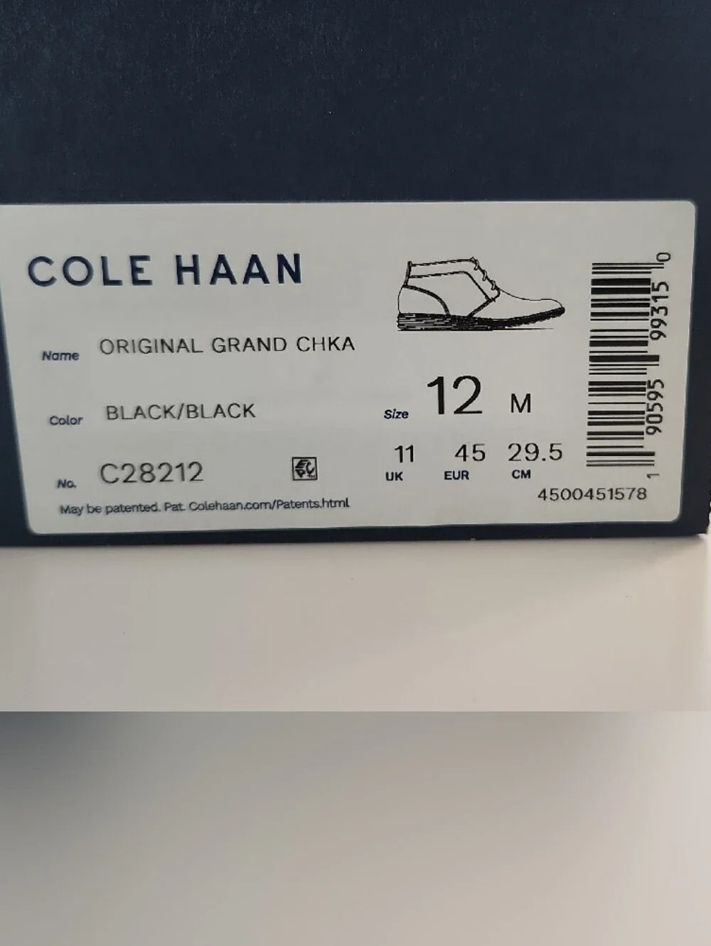 Cole Haan Black Leather Chukka Boots